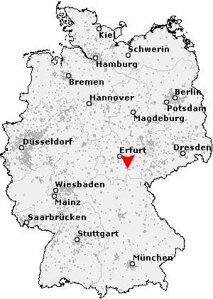 Postleitzahl Saalfeld / Saale - Thüringen (PLZ Deutschland)